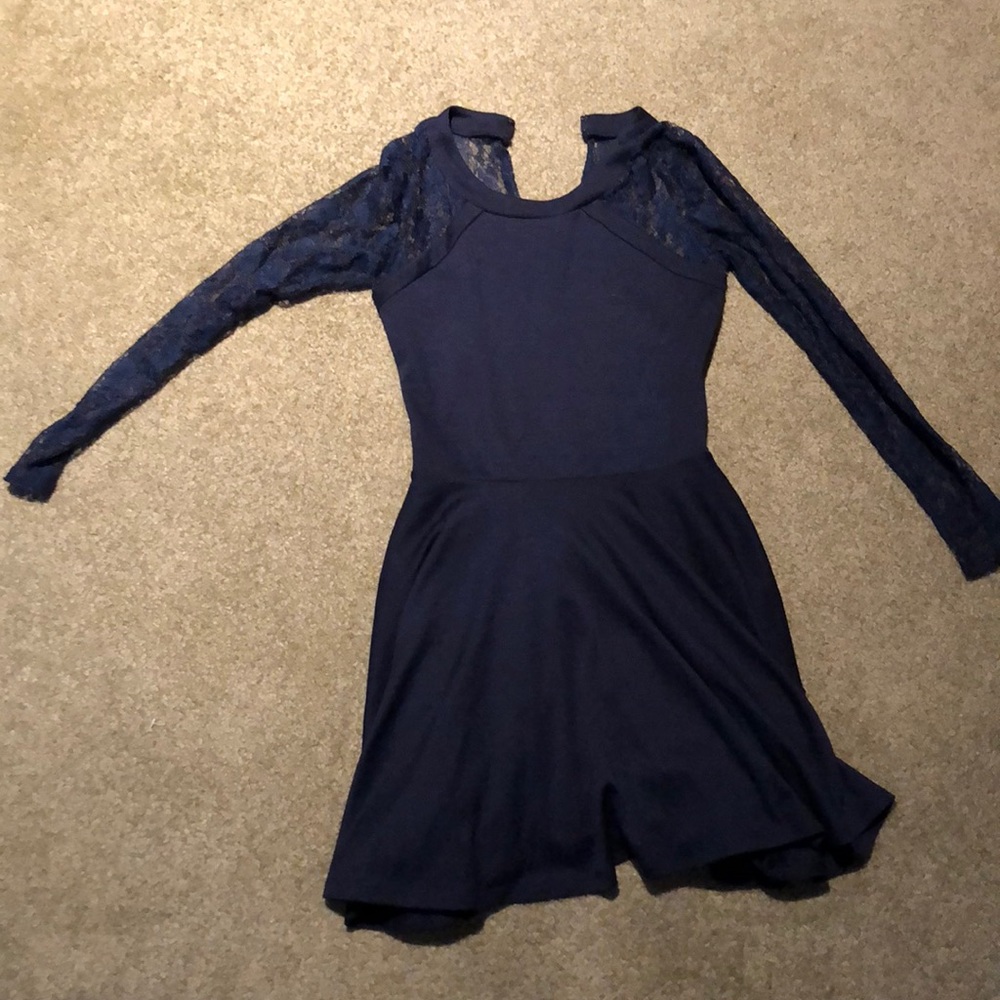 Navy lace dress